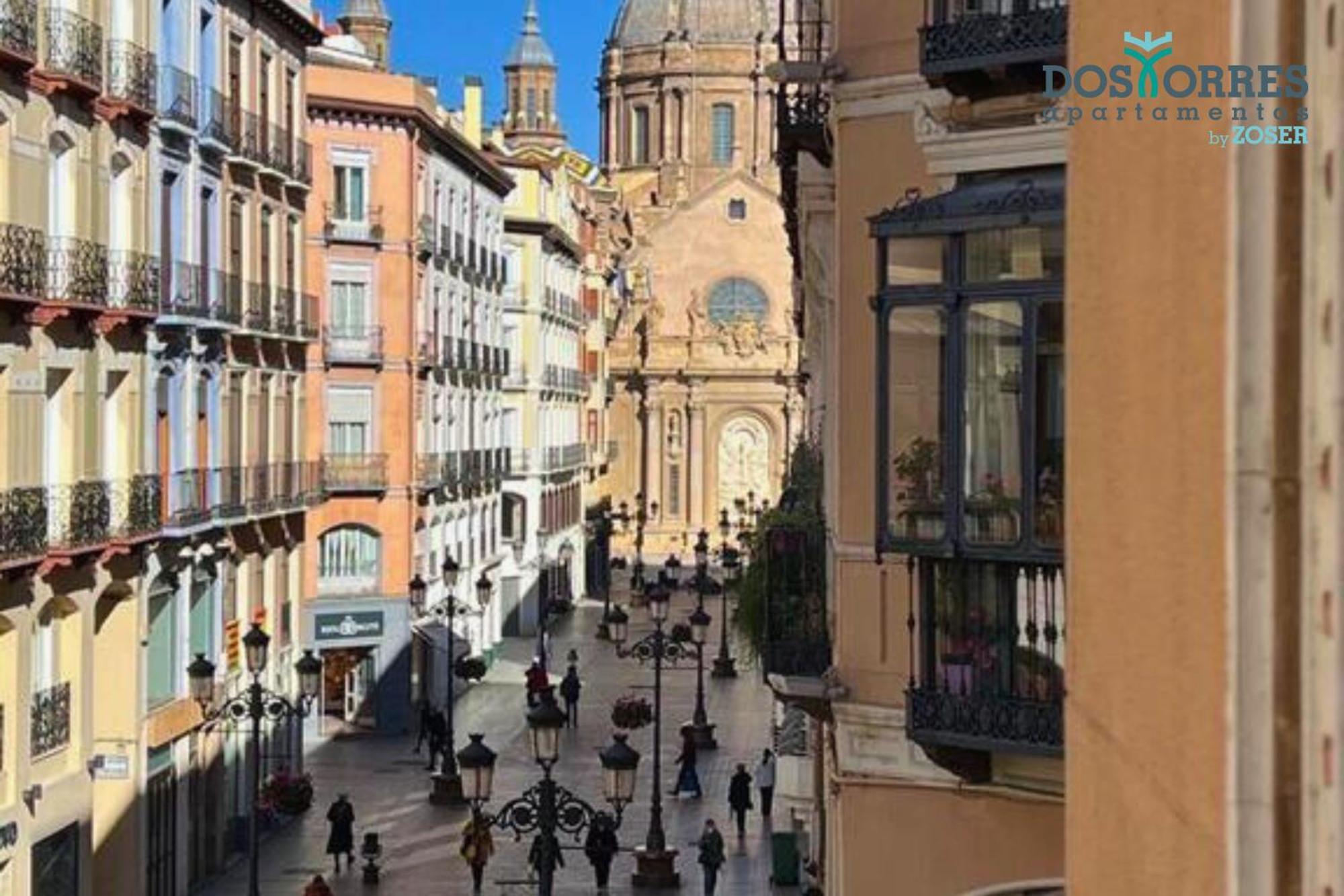 Dos Torres Pilar Suites- Balcones Con Vistas A La Ciudad Saragossa Zewnętrze zdjęcie