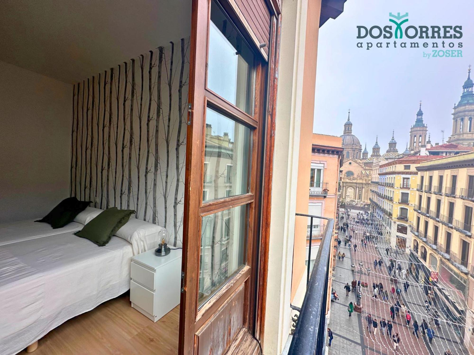 Dos Torres Pilar Suites- Balcones Con Vistas A La Ciudad Saragossa Zewnętrze zdjęcie